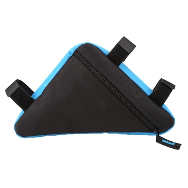 Quick Release Front Sadel Cykeltilbehør Toprør Trekant Værktøjstaske (Sort&Blå)