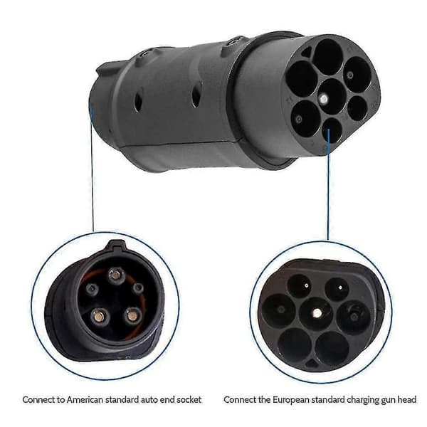 SAE-adapter IEC 62196 Type 2 til J1772 Type 1 til opladning af elbiler