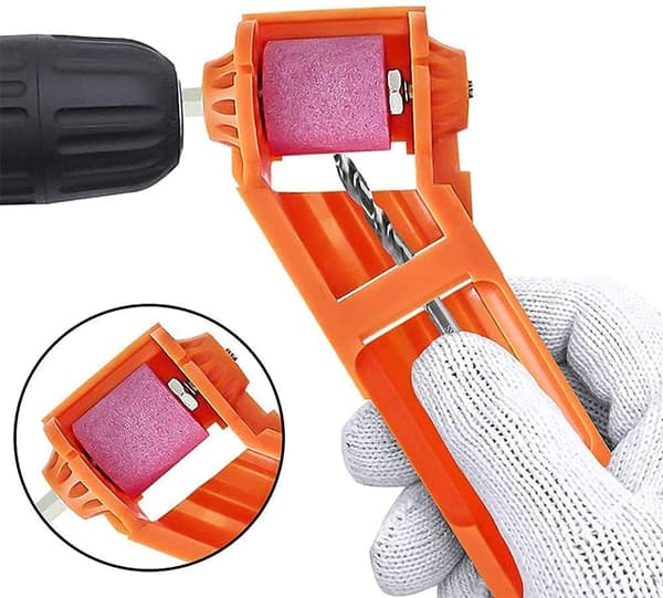 2 Pieces Drill Bit Sharpener, Corundum Drill Bit Sharpener, Portable