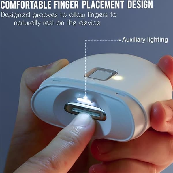 OBOSOE Electric Nail File with Built-in Nail Debris Container - Quiet and Smooth Nail Tool
