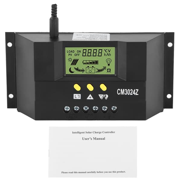 12V 24V 30A Solar Charge Controller PWM LCD Display for Home, Industrial, and Commercial Use