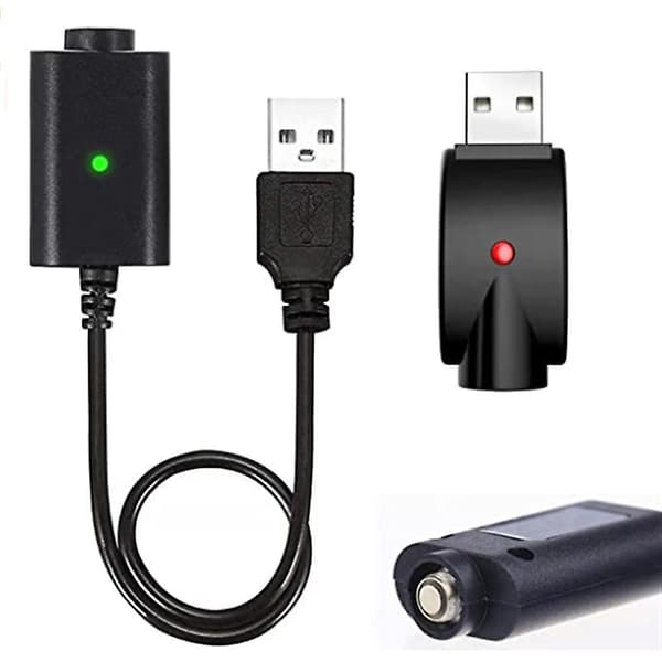 2x USB-opladningsadapter til 510 gevind overopladningsbeskyttelse oplader strømadapter