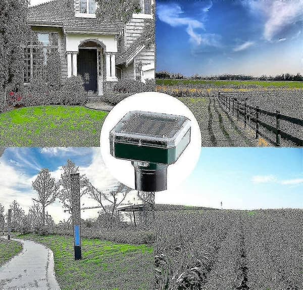 Solardriven ormavskräckare för utomhusbruk, ormavskräckare ultraljud sol, ormavskräckare för utomhusbruk 2pcs