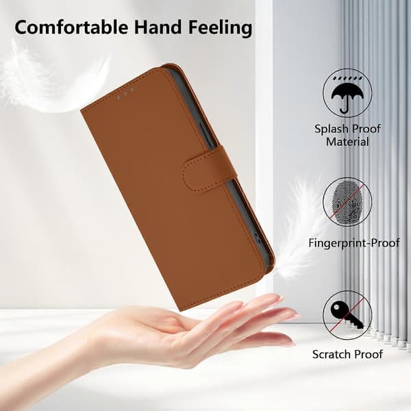 Ensfarget PU-deksel for Redmi Note 14 Pro 5G / 14 Pro+ 5G