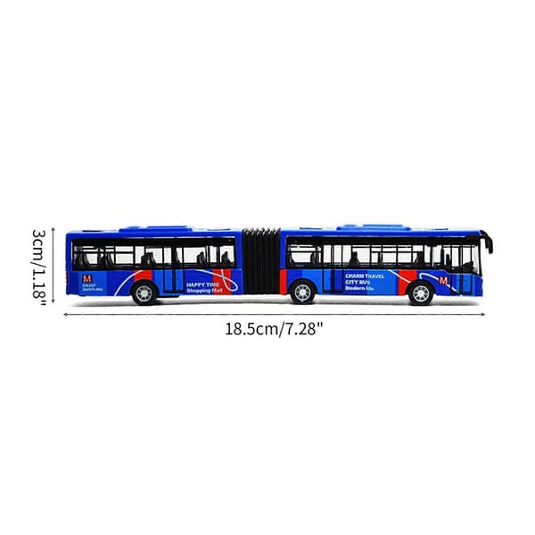 Realistisk bybus træk tilbage legetøj børn model legetøj brætspil bedste gave