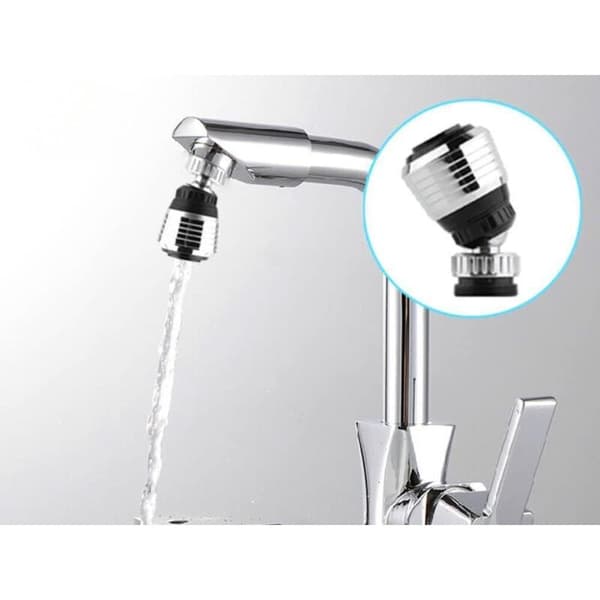 Two Adjustable Universal Faucet Aerators, Dual-Mode Kitchen Faucet Extender, Affordable Rotating Water-Saving Adapter, Complete Kit with In