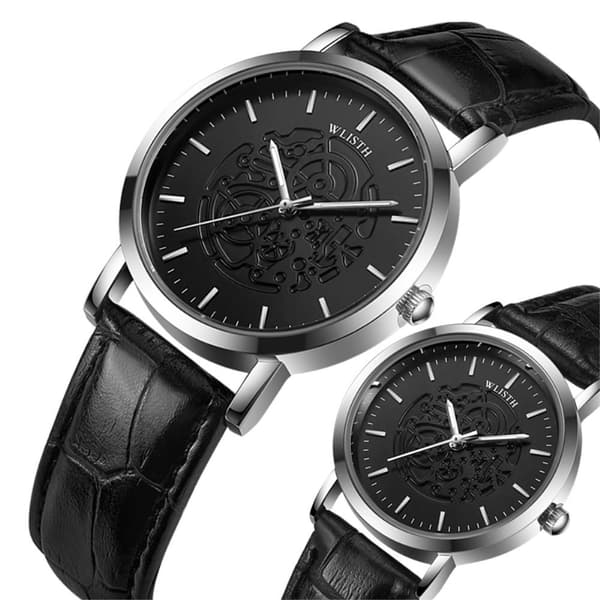 Armbandsur Analog Klassisk Klocka Herr Svart