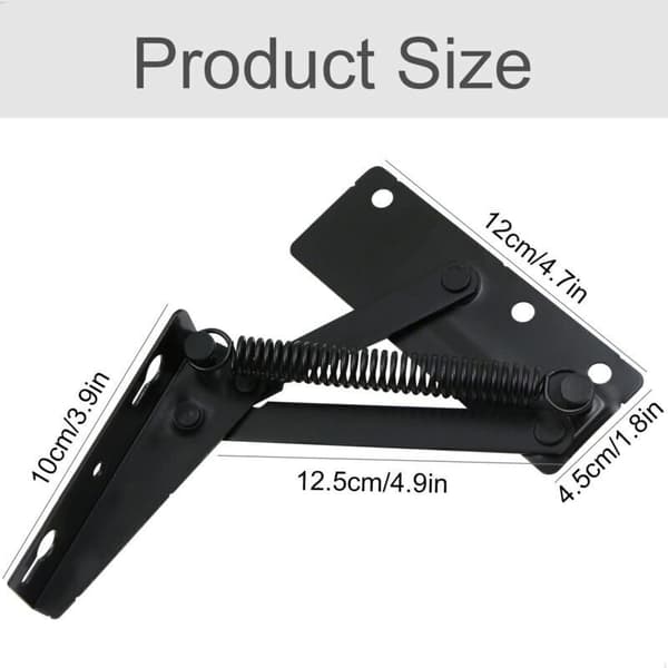 Lifting Hardware, Spring Hinge Hardware - Flap Support, Cabinet Door Hinge for Folding Sofa, Bed Lid, Furniture Accessories