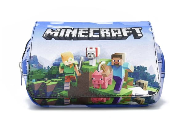 Minecraft Penalhus til Børn med Dobbelt Lag Stor Kapacitet