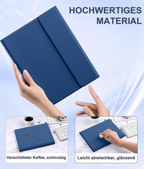 Keyboard Case for iPad 10th/11th Generation, 11/10.9 inch, Trackpad, Backlight, Black