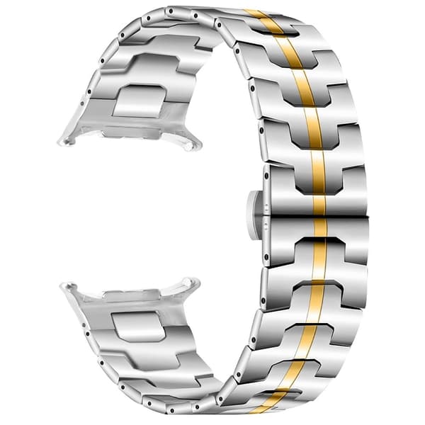 Samsung Galaxy Watch Ultra 47mm urrem i rustfrit stål - Sølv / Guld