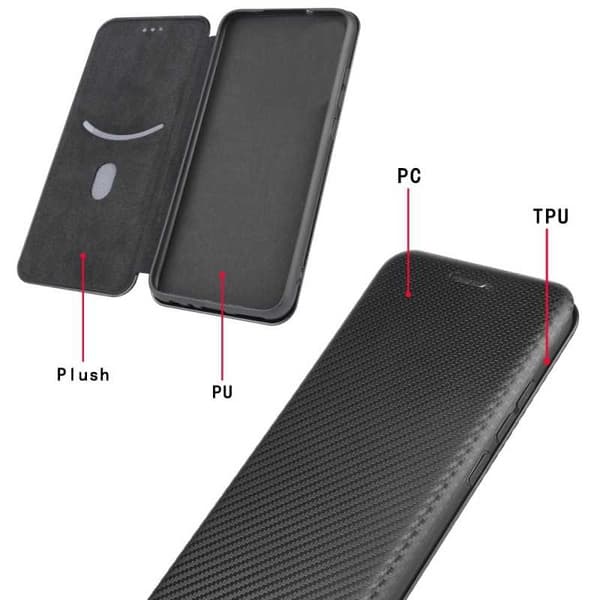 iPhone 11 Pro Flip-kotelo korttipaikalla CarbonDreams Vihreä