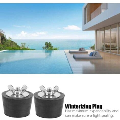 2 stk. vinterpropper til swimmingpool, 38 mm/1,5 tommer gummiekspansionsfrostprop til swimmingpool-spa-rør vintervedligeholdelse af...