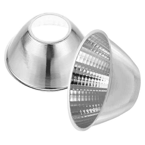 2 Pieces LED Flashlight Reflector Cup Accessory with High Brightness Spotlight Lampshade Flashlight Lighting Diffuser for Outdoor Adventures Silver Silver 13.00X13.00X4.00CM