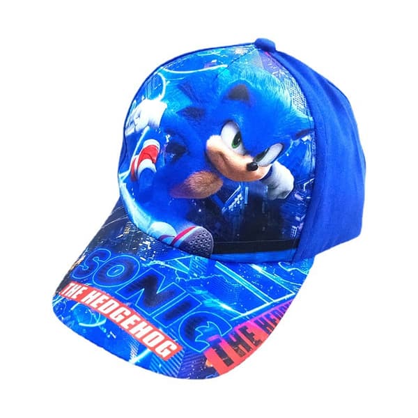 Sonic Anime Tecknad Tryckt Baseballkeps Justerbar Keps för Barn