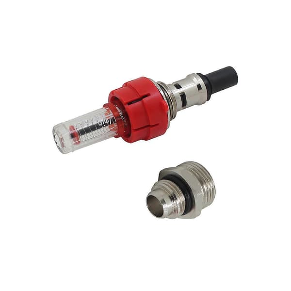 Flow meter for water underfloor heating manifold, water flow indicator