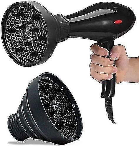 Hårtorksdiffusor för lockigt hår, silikon, skonsam torkning, definierade lockar, anti-friss, 6 cm diameter