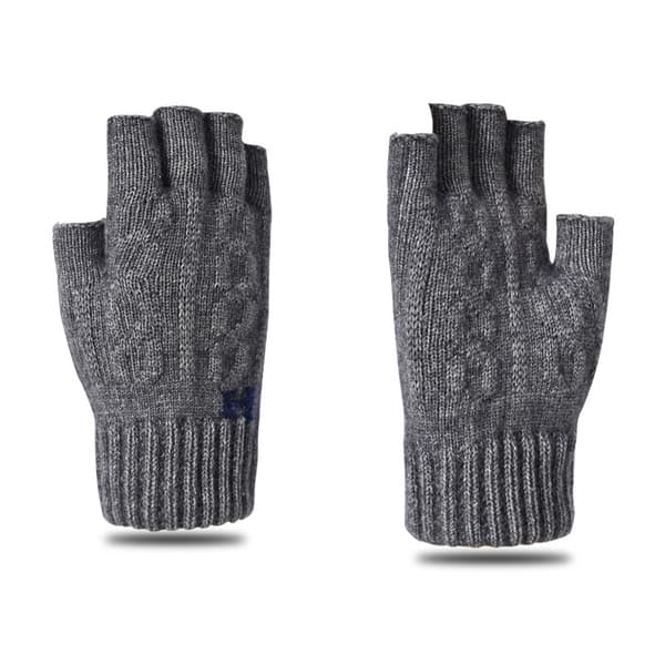 Herre Uld Strikkede Fingerhandsker Ragg