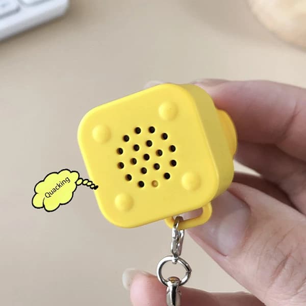 Duck Toy Quacking Duck Toy Rechargeable Duck Keychain A