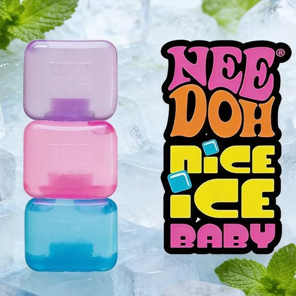 Needoh Nice Cube Stressball & Sensorisk Leksak 3-pack