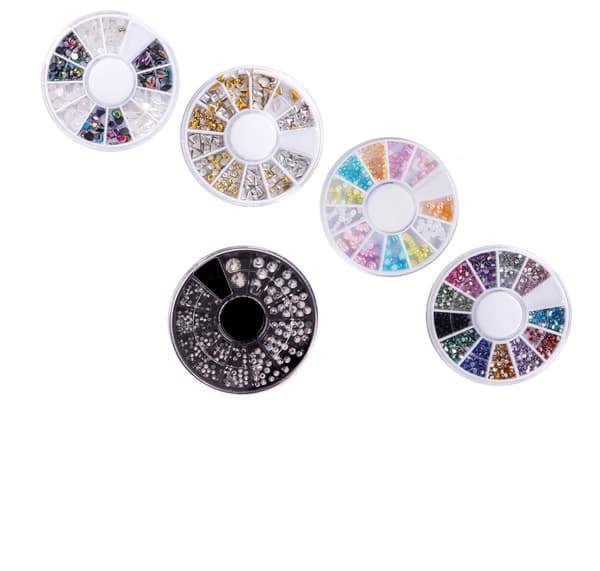 Nail Decoration Set for Beginners - Includes Nail Gems, Nail Art Brushes, Dotting Tools, Foils, Strips, and Nail Accessories - Super Gift