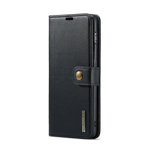 DG.MING Crazy Horse Texture Detachable Magnetic Leather Case Black