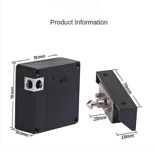 Hålfritt Lås för Låda Bluetooth Osynligt Skåplås Elektronisk Smart Skåplås