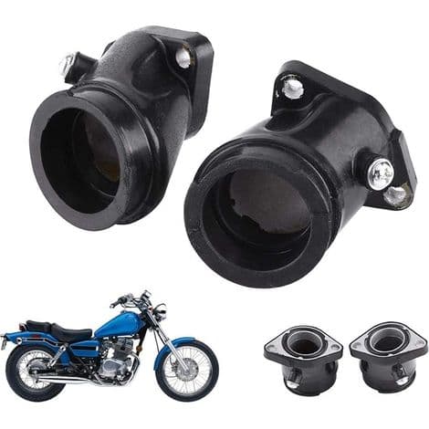 2 stk. motorcykel karburator indsugningsadapter til CA250 CMX250 CMX250C (gummi)