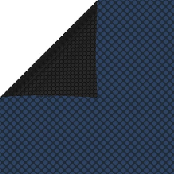 vidaXL Poolvarmefolie PE 400x200 cm Sort og Blå Sort