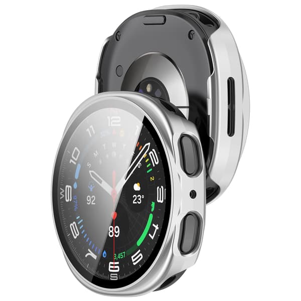 Stylish Case for Samsung Galaxy Watch 8 44mm Silver