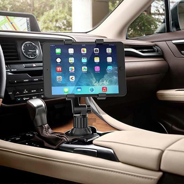 Auton Mukiteline Tablettiteline, Säädettävä Tabletti- ja Älypuhelin Autoteline Mukiteline Puhelinteline