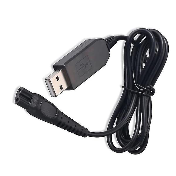 USB-ladekabel til Philips Series 5000 barbermaskine trimmeropladerledning sort