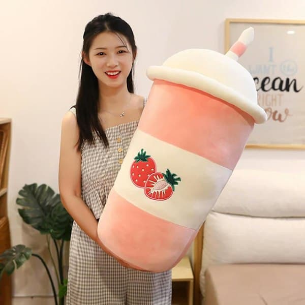 Sød Avocado Citron Jordbær Te Drik Kawei Bubble Tea Sæt Dekoration 25cm (Enhver Stil)
