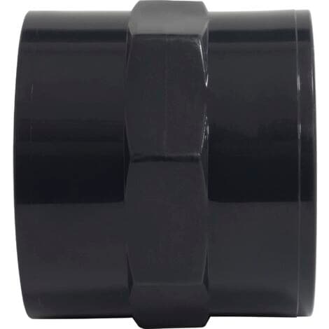 C63278 - Mixed threaded nipple/socket, 50 mm internal to 1 1/2\" thread, solvent welding 10 bar hose pressure connection mixed end plastic