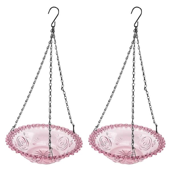 Bird Flower Shaped Hanging Bird Feeder Lamp