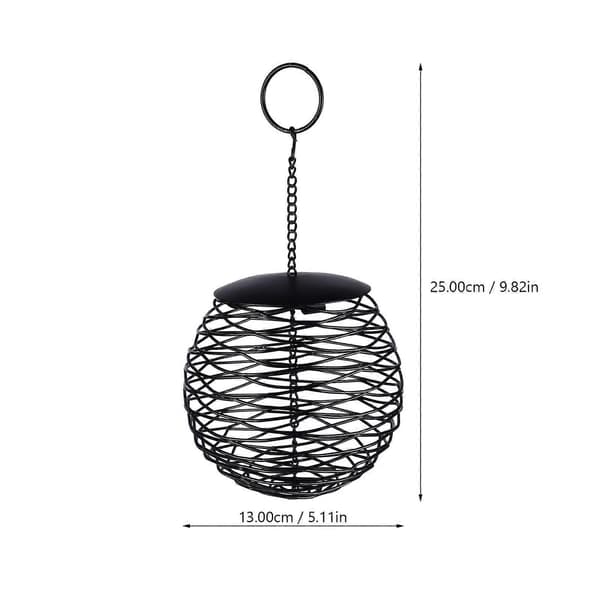 Kula Fuglefoderbræt Hult Egern-sikkert Vildtfuglefoderbræt Hængende Fuglefoderbræt 25X13X13CM