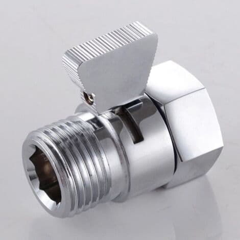 Messing stempel bruse-/håndbruser-/bidet-afspærringsventil Flowkontrol Universal reservedel