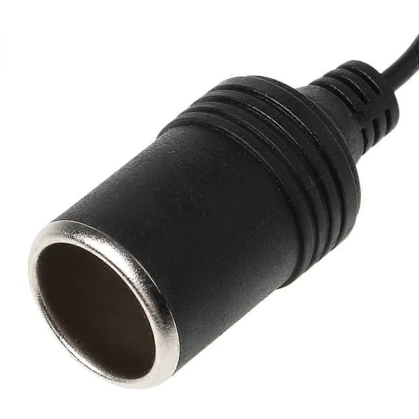 USB C PD hunn Type C hann til 12V biluttak strømkabel med spenningsdisplay
