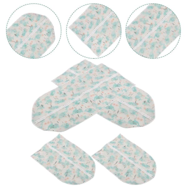 Blue Garment Bag Dustproof Cover for Home Use 4 Pcs PVC Material