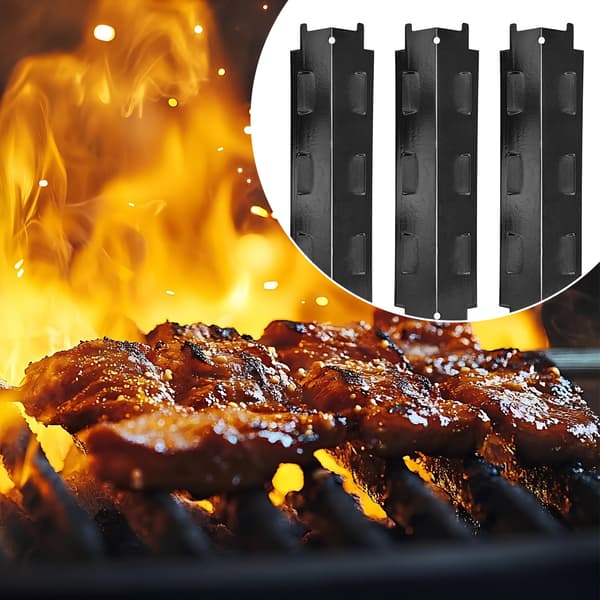 Grillin lämpölevyt, 3 kpl - Musta