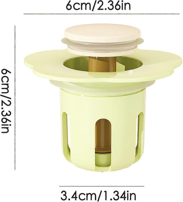 Sink Stopper Pop Up Drain Plug Kitchen Sink Silicone Waste Grinder Plug Silicone Filter Green