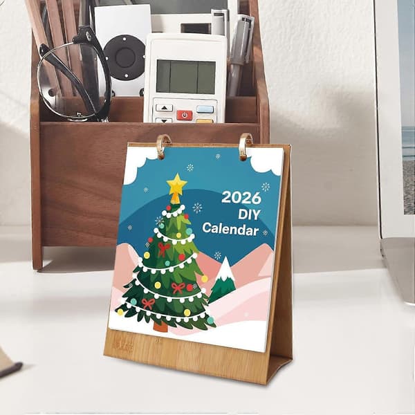 Julekalender Nedtælling – Julemaling, Skrivebordsunderlag, Kalender, Kunstmaterialer