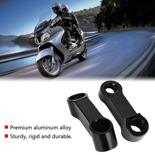 Motorcycle Rearview Mirror Adapter Kit Riser Bracket Extender 10mm/8mm