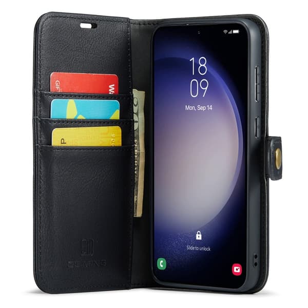 DG MING Samsung A16 2-i-1 Magnet Pungcover - Sort