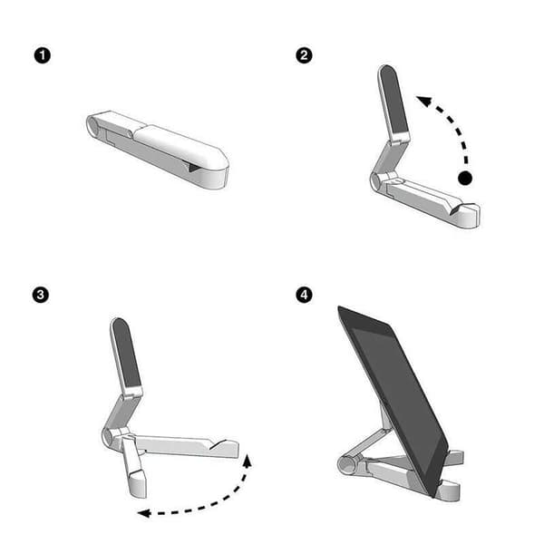Sammenklappeligt Stativ til Mobiltelefon / Tablets
