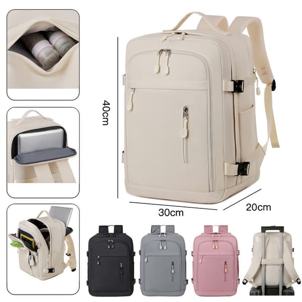 Cabin Backpack - Large Waterproof, 40CM X 30CM X 20CM (Beige)