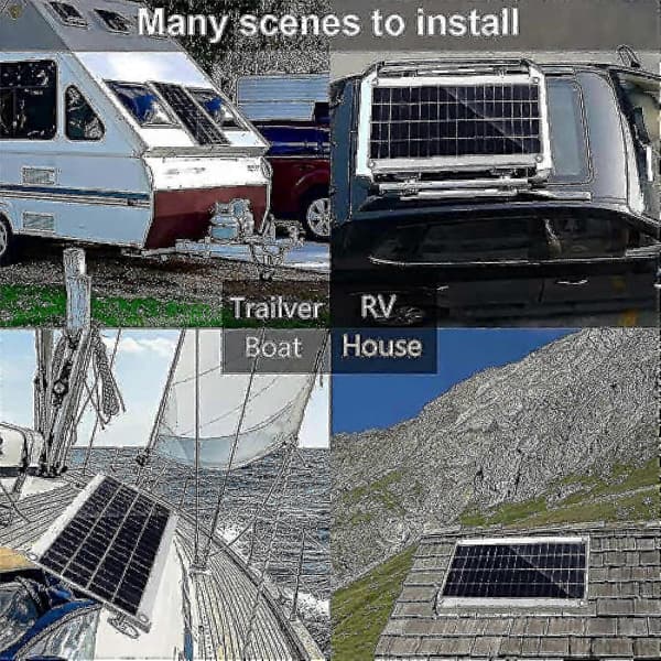 300W 12V Solpanel Kit Batterioplader 300 Watt 12 Volt Off Grid System Med 10A-60A Controller