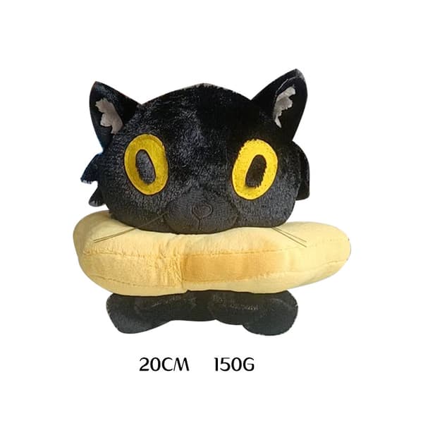 Ralph og Bella Grå Donut Kat og Sort Kiks Kat Plyslegetøj, Gave til Børn