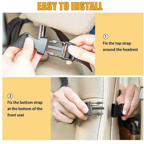 2-pakning Oppbevaring til baksete - Universal iPad-holder for bil