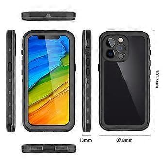 Støtsikkert vanntett PC + TPU-deksel til iPhone 13 Pro
